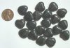 20 15mm Dark Olive with Black & Pink Marble Hearts